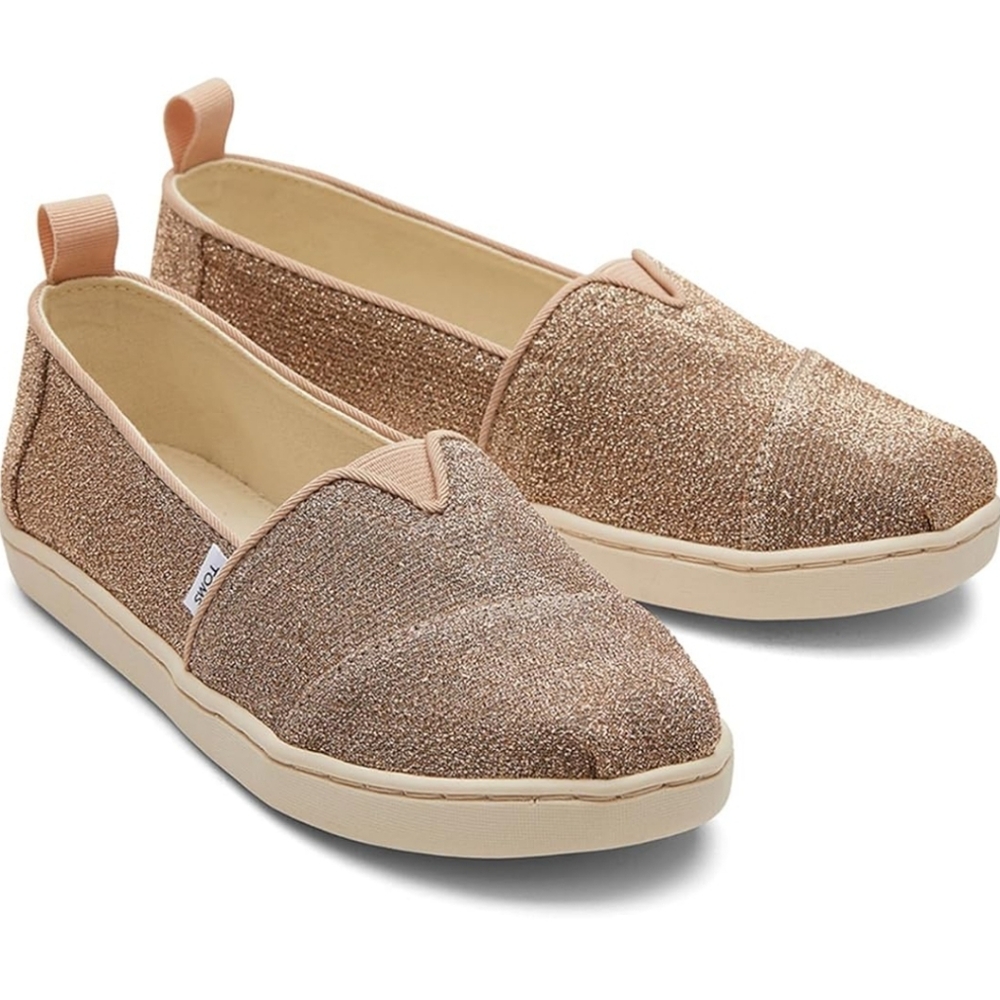 TOMS Girls Slip-Ons - Gold